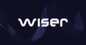 The image features the word "Wiser" in bold, modern white font, subtly hinting at Wiser Technology's innovative spirit. Set against a dark background with a wave-like design, it leaves an impression akin to Bianor's sleek and forward-thinking aesthetics.